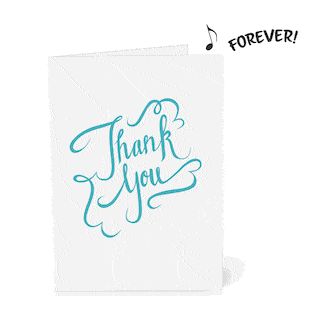 Never-Ending Thank You Card