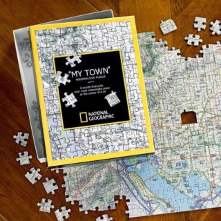 hometown-map-puzzle gift idea