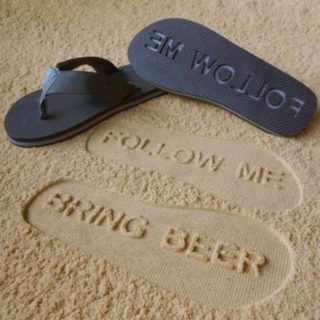 Follow-Me-Bring-Beer-Sandals gift