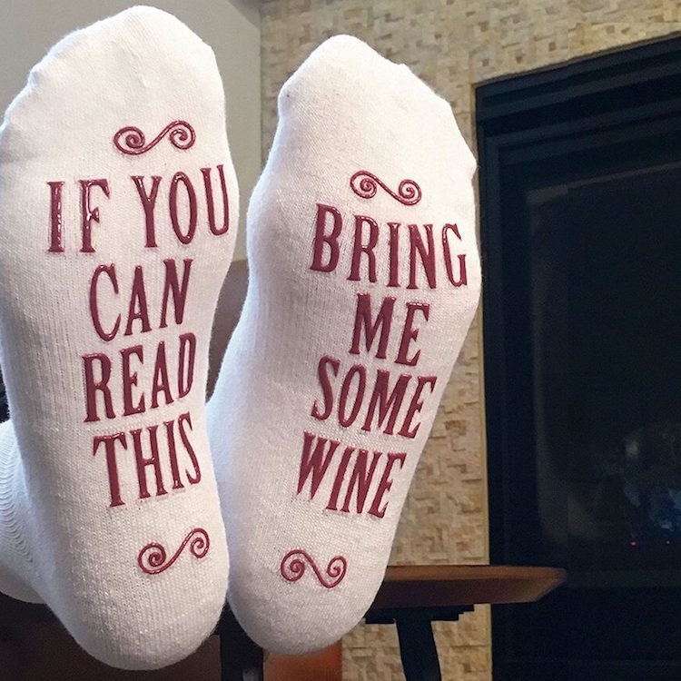 Gifts Bring Me Wine Socks