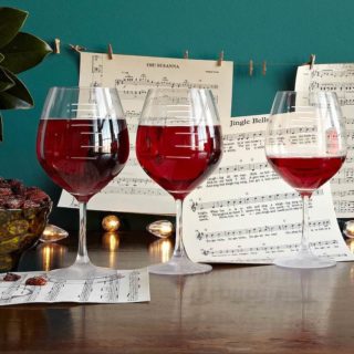 Major Scale Musical Wine Glasses Gift