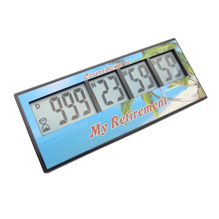 BigMouth My Retirement Day Countdown Desktop Timer Gift Clock 