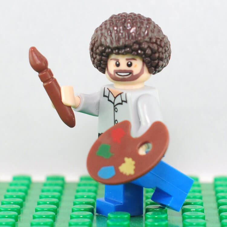 Gift For Artist Bob Ross Lego Man 2