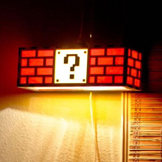 Gift Mario Question Block Lamp 2