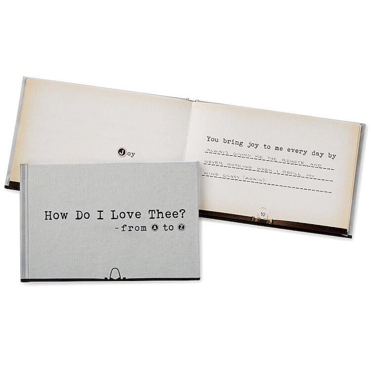 How I Love Thee Book Gift Idea