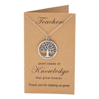 Teacher Appreciation Gifts Card Necklace 2