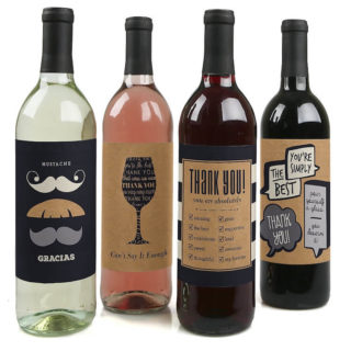 Thank You Gifts Custom Wine Label 2