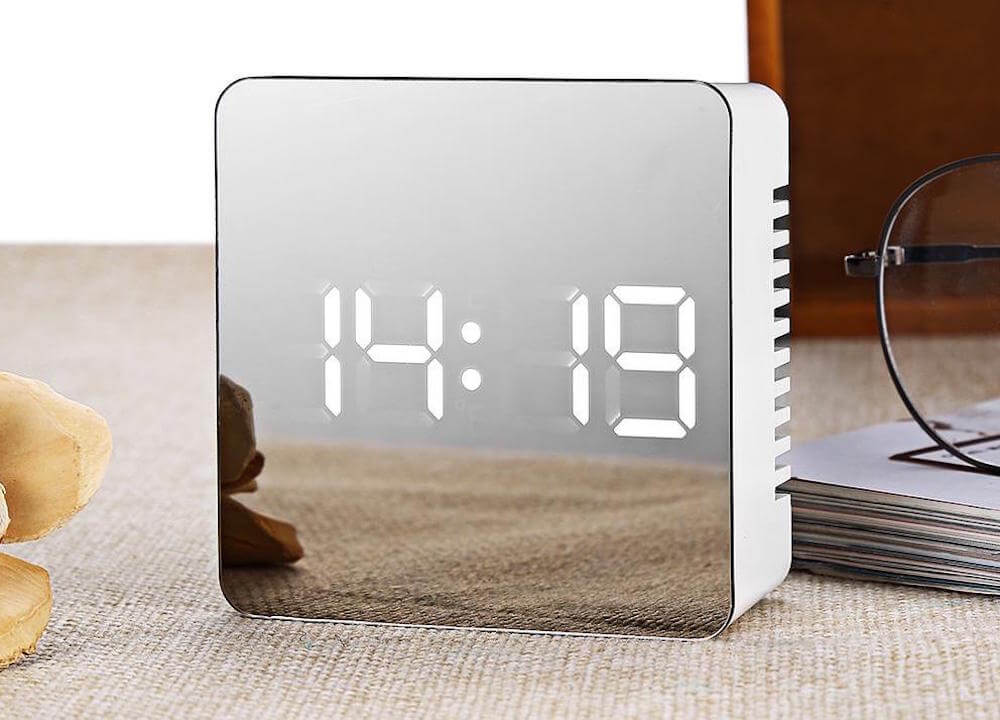 Led Mirror Digital Alarm Clock