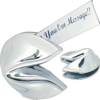 Gift Idea Silver Fortune Cookies