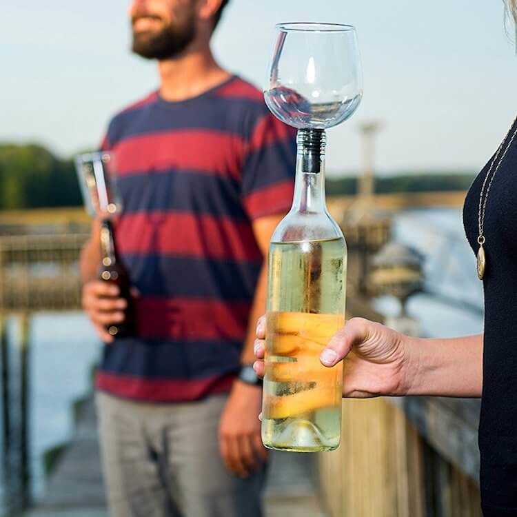 Gift Idea Guzzle Buddy Wine Glass 2