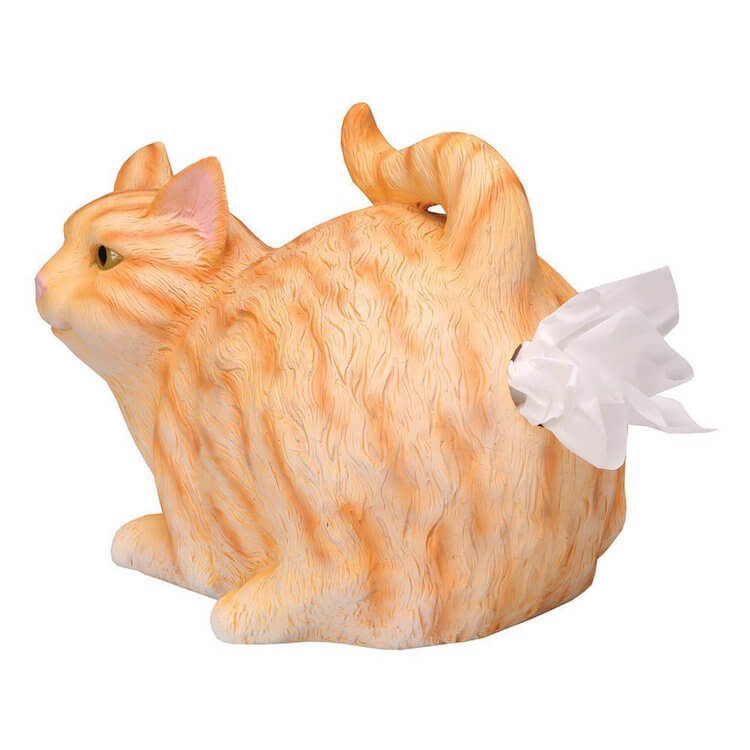 Funny Gift Cat Butt Tissue Holder