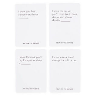 Anniversary Gift You Think You Know Me Card Game 2