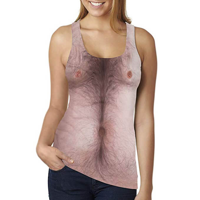Funny Gift Hairy Chest Shirt 2