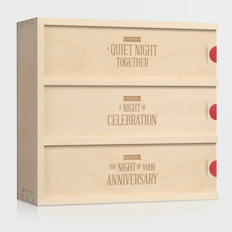 Gift Idea 3 Nights Wine Bottle Box