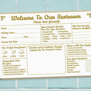 Funny Gift Bathroom Guest Book 2