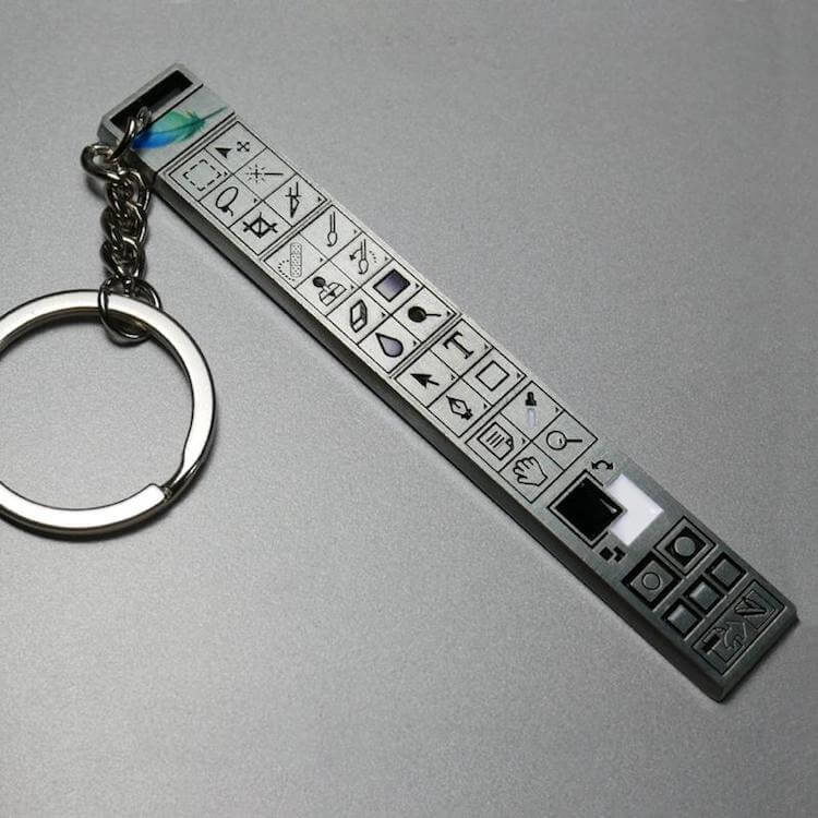 Gifts For Artists Photoshop Toolbar Keychain