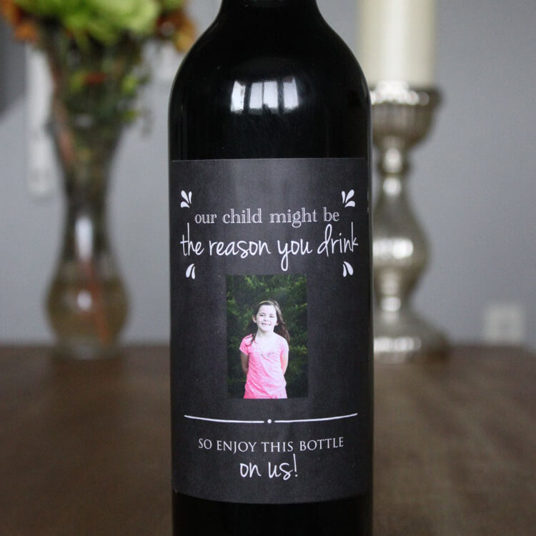 Gifts For Teachers Reason You Drink Wine Bottle Labels