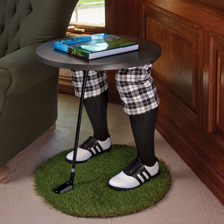 Golfer Side Table Gift Idea
