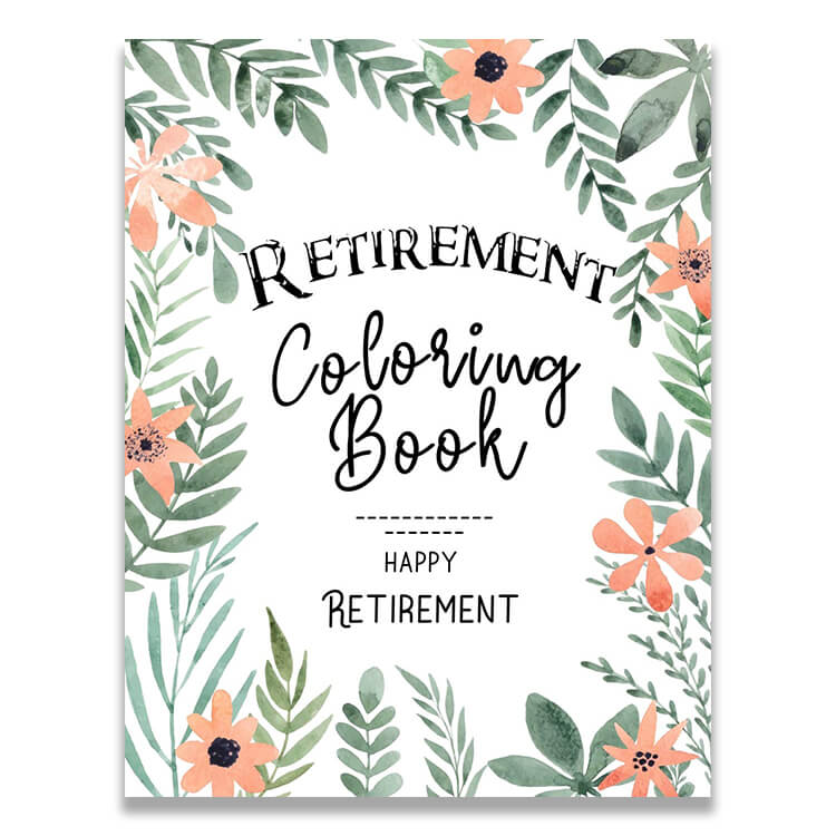 Retirement Coloring Book Gift