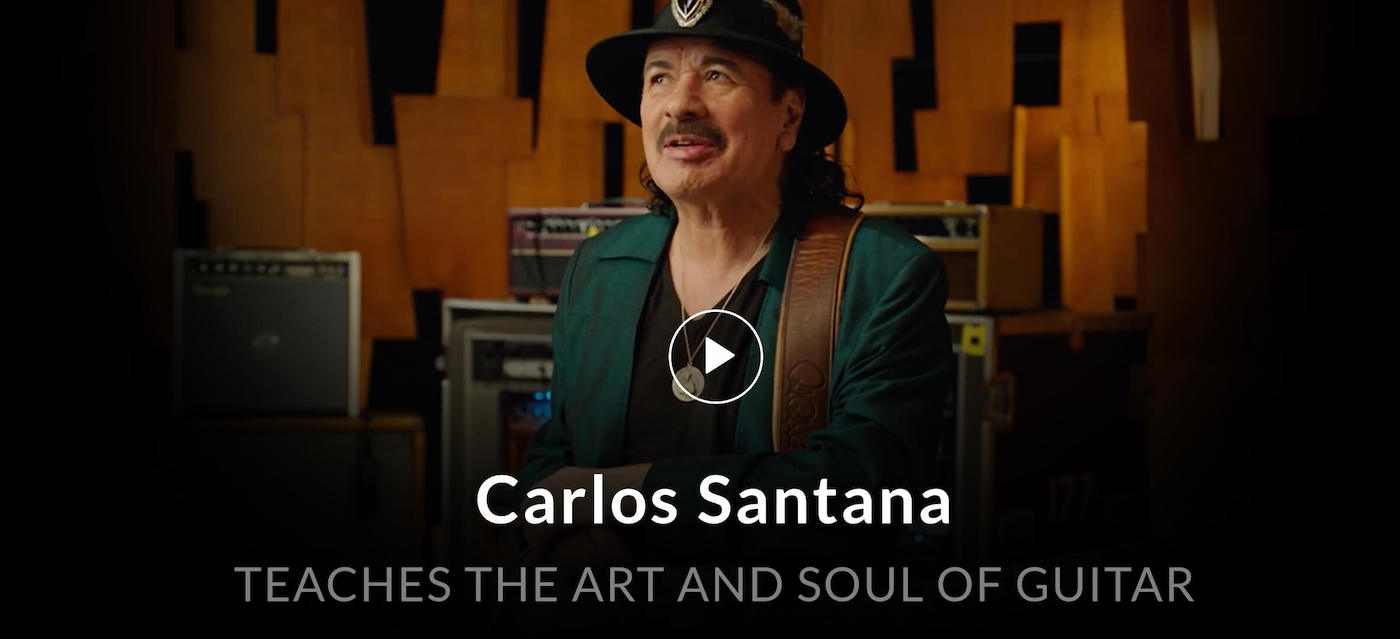 Carlos Santana Masterclass Guitar Lesson 2