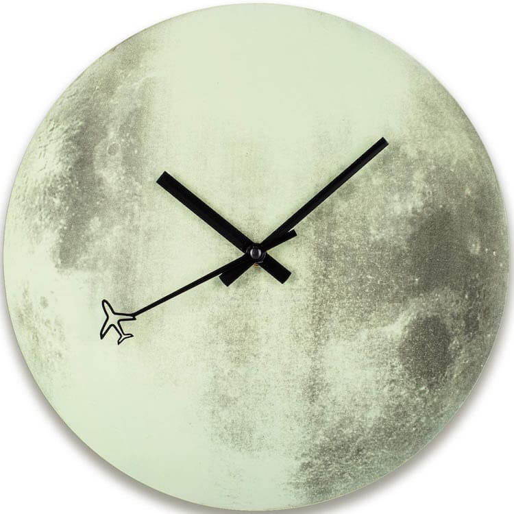 Glow In Dark Moon Clock