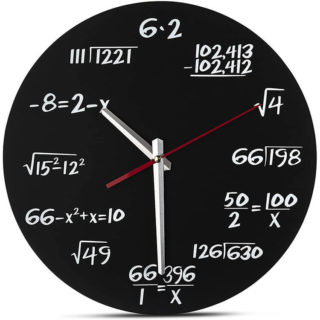 Math Wall Clock Gift