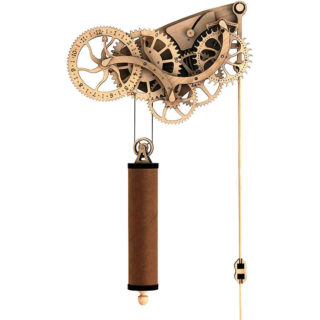 Mechanical Wooden Pendulum Clock