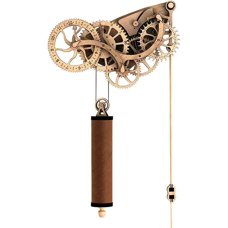 Mechanical Wooden Pendulum Clock