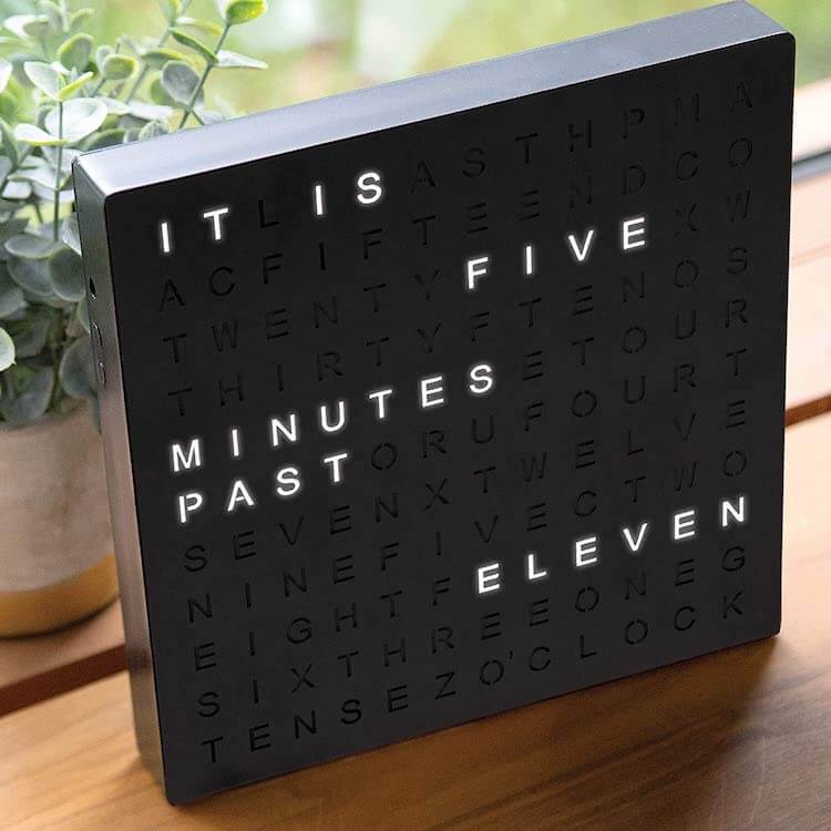Word Clock Table Clock 2