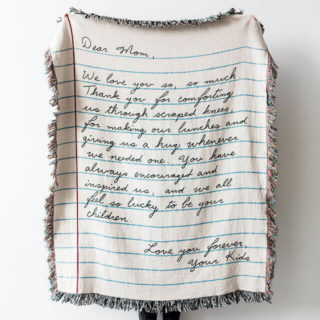 Personalized Letter Blanket Gift